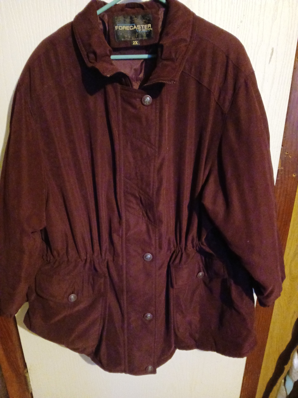 Forecaster Women's Burgundy Trench Coat